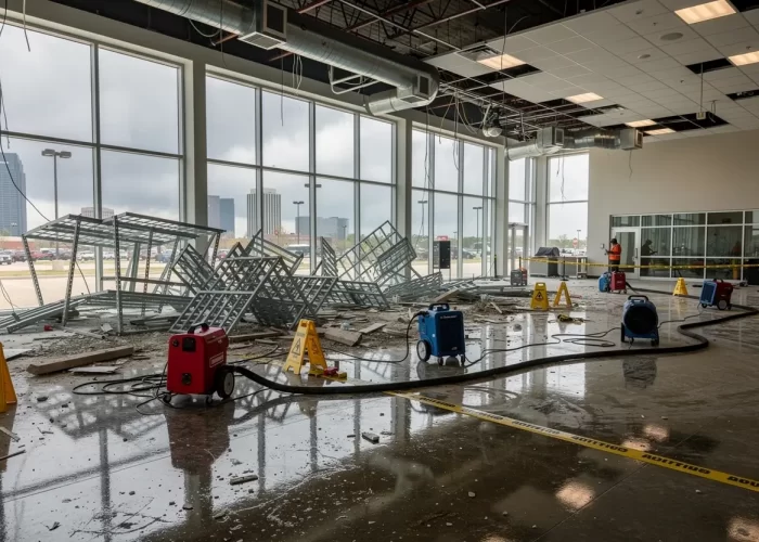 Commercial Water Damage Restoration in Moore, Oklahoma
